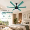 Xuga Jovian F6T-D Premium 1200mm Ceiling Fan | High SV 6.87 Service Value | 32W Low Power Consumption with 210 CMM Airflow | 6+ Boost Speed Settings | Copper Motor | 5-year warranty
