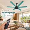 Xuga Jovian F6T-D Premium 1200mm Ceiling Fan | High SV 6.87 Service Value | 32W Low Power Consumption with 210 CMM Airflow | 6+ Boost Speed Settings | Copper Motor | 5-year warranty