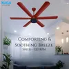 Xuga Jovian F6R Premium 1200mm Ceiling Fan | High SV 6.87 Service Value | 32W Low Power Consumption with 210 CMM Airflow | 6+ Boost Speed Settings