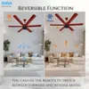 Xuga Jovian F6R Premium 1200mm Ceiling Fan | High SV 6.87 Service Value | 32W Low Power Consumption with 210 CMM Airflow | 6+ Boost Speed Settings