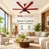 Xuga Jovian F6R Premium 1200mm Ceiling Fan | High SV 6.87 Service Value | 32W Low Power Consumption with 210 CMM Airflow | 6+ Boost Speed Settings I 5 Years Warranty