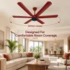 Xuga Jovian F6R Premium 1200mm Ceiling Fan | High SV 6.87 Service Value | 32W Low Power Consumption with 210 CMM Airflow | 6+ Boost Speed Settings I 5 Years Warranty