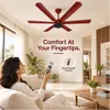Xuga Jovian F6R Premium 1200mm Ceiling Fan | High SV 6.87 Service Value | 32W Low Power Consumption with 210 CMM Airflow | 6+ Boost Speed Settings I 5 Years Warranty