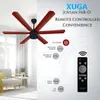 Xuga Jovian F6R-D Premium 1200mm Ceiling Fan | High SV 6.87 Service Value | 32W Low Power Consumption with 210 CMM Airflow | 6+ Boost Speed Settings