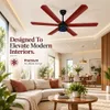 Xuga Jovian F6R-D Premium 1200mm Ceiling Fan | High SV 6.87 Service Value | 32W Low Power Consumption with 210 CMM Airflow | 6+ Boost Speed Settings I 5 Years Warranty