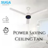 Xuga Aether F7F 3-Blade BLDC Ceiling Fan | 1200mm Sweep | 380 RPM High-Speed Motor | 220 CMM Air Delivery | Energy Saving 28W with 6+ Boost Speeds & Low THD