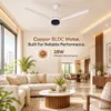 Xuga Aether F7F 3-Blade BLDC Ceiling Fan | 1200mm Sweep | 380 RPM High-Speed Motor | 220 CMM Air Delivery | Energy Saving 28W with 6+ Boost Speeds & Low THD | Copper Motor | 5 Years Warranty