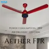 Xuga Aether F7R 3-Blade BLDC Ceiling Fan | 1200mm Sweep | 380 RPM High-Speed Motor | 220 CMM Air Delivery | Energy Saving 28W with 6+ Boost Speeds & Low THD