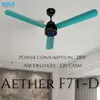 Xuga Aether F7T-D 3-Blade BLDC Ceiling Fan | 1200mm Sweep | 380 RPM High-Speed Motor | 220 CMM Air Delivery | Energy Saving 28W with 6+ Boost Speeds & Low THD