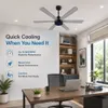 XUGA Jovian F6G-D 1200mm High-Speed Ceiling Fan | 210 CMM Airflow | 320 RPM Motor | 6+Boost Speed Settings | Copper Motor | 5 Years Warranty