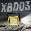 Xuga XBD03 Solar LED Toolbox - 6000K Daylight, IP65 Waterproof, USB Rechargeable Lithium Tool Box with Switch Light