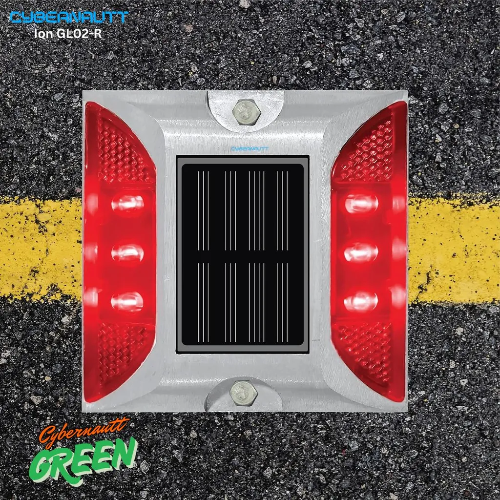 Cybernautt 600mAh 1.2V Red Waterproof Solar LED Light, Ion GL02-R