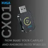 XUGA CX01 Wireless CarPlay Adapter, 2-in-1 Wireless Car Receiver, Seamless Plug-and-Play USB CarPlay Dongle, Bluetooth Connectivity, Only for Cars with OEM Installed Wired Android Auto/CarPlay