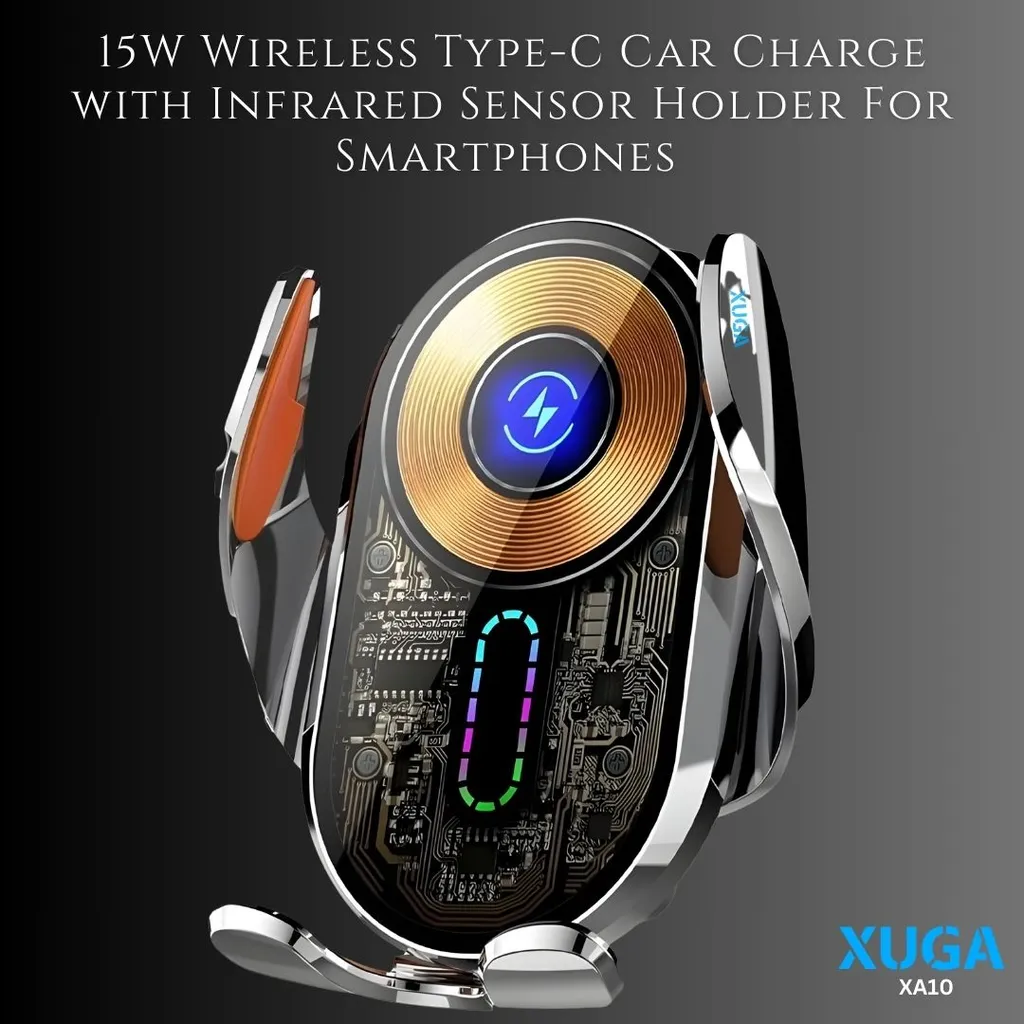 XUGA XA10 15W Wireless Type-C Car Air Vent Mount Holder Cradle USB-C Magnetic Charging Wireless Magsafe Compatible for iPhone and Android Phones
