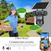 Cybernautt X10A-W Triple Lens Security Camera, WiFi PTZ Outdoor Camera with Human Tracking, Color Night Vision, Siren, IP66 Waterproof, 128G SD Card Support
