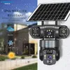 Cybernautt X10A-W Triple Lens Security Camera, WiFi PTZ Outdoor Camera with Human Tracking, Color Night Vision, Siren, IP66 Waterproof, 128G SD Card Support