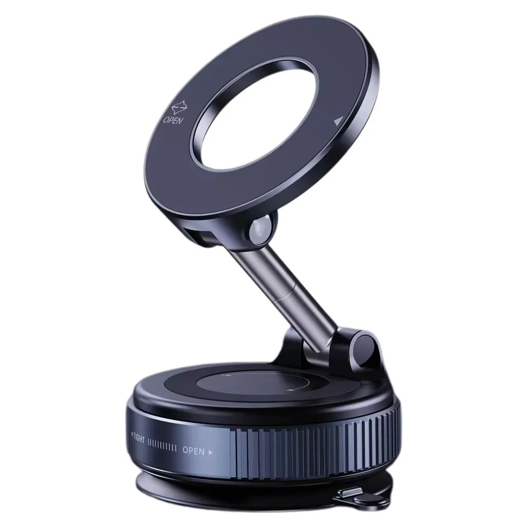 XUGA XMS11B 360° Vacuum Magnetic Phone Holder | Car Mount with Suction Cup | Holder for Car | Gym | Smooth Surface | Compatible with iPhone Android and All Smartphones
