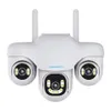 Cybernawutt Z18C Triple Lens Security Camera – 6MP  WiFi Outdoor with Night Vision & PIR Detection