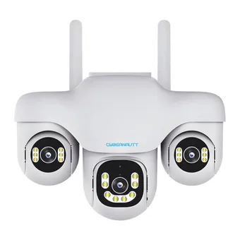 Cybernawutt Z18C Triple Lens Security Camera – 6MP  WiFi Outdoor with Night Vision & PIR Detection