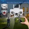 Cybernawutt Z18C Triple Lens Security Camera – 6MP  WiFi Outdoor with Night Vision & PIR Detection