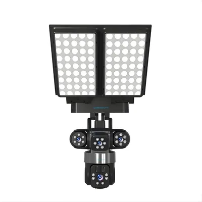 Cybernautt X16L 18MP Triple Lens Solar PTZ Camera, Outdoor Wireless Security with Color Night Vision, 2-Way Audio, Siren Alarm, IP66