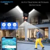 Cybernautt X16L 18MP Triple Lens Solar PTZ Camera, Outdoor Wireless Security with Color Night Vision, 2-Way Audio, Siren Alarm, IP66