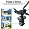 Cybernautt X16L 18MP Triple Lens Solar PTZ Camera, Outdoor Wireless Security with Color Night Vision, 2-Way Audio, Siren Alarm, IP66