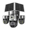 Cybernautt X18F Wireless 4G Outdoor Camera - 18MP Dual Solar Powered, 10X optical Zoom, Pan/Tilt, Two-Way Audio, AI Motion Detection , All 3 lens mobile operated