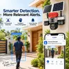 Cybernautt X18G 4G Solar Security Camera Outdoor, 4 Lenses 16MP Ultra HD, 360° Coverage Wireless, AI Human Detection, Dual-Light Full Color Night Vision, 16000mAh Battery, 2-Way Audio