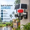 Cybernautt X18G 4G Solar Security Camera Outdoor, 4 Lenses 16MP Ultra HD, 360° Coverage Wireless, AI Human Detection, Dual-Light Full Color Night Vision, 16000mAh Battery, 2-Way Audio
