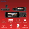 Cybernautt A3L Dashcam Front and Rear Inside, 3 Channel Triple Lens Car Camera, Built in WiFi, 170° Wide Angle, Night Vision, 3.16inch IPS Screen, Parking Mode, G-Sensor, Loop Recording