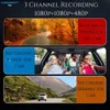 Cybernautt A3L Dashcam Front and Rear Inside, 3 Channel Triple Lens Car Camera, Built in WiFi, 170° Wide Angle, Night Vision, 3.16inch IPS Screen, Parking Mode, G-Sensor, Loop Recording