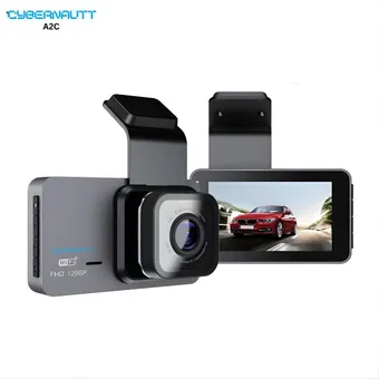 Cybernautt A2C Dual Dash Cam 2 Channel WiFi, 3Inch IPS Screen 140° Wide Angle Car Dashboard Camera with Night Vision, G-Sensor, Loop Recording, Motion Detection, Supports 128GB