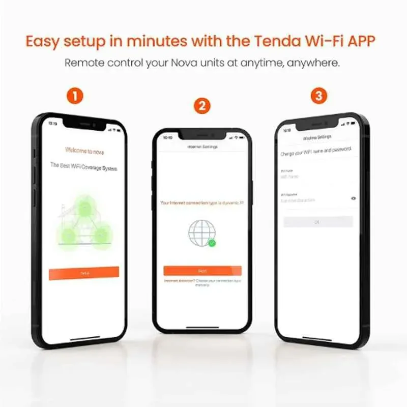 Tenda Nova MW6 3 pack whole HomeMesh Router Wi Fi Wireless Adapter & Antenna