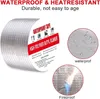 ZynkSeal Aluminum Foil Butyl Waterproof Tape | Heavy Duty Leak Repair Roof Sealant Tape | Self-Adhesive, Heat Resistant Tape for Pipe, Roof, Wall, Window Cracks | Multi-Purpose with Scraper (Pack of 3)