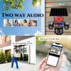 Cybernautt X11T-W Triple-Lens Wifi Solar Security Camera with Three 4MP Lenses, 1080P Full HD Video, 350° Pan and 90° Tilt Coverage, Wire-Free Solar-Powered Operation, Built-In Siren and Two-Way Audio