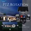 Cybernautt X11T-W Triple-Lens Wifi Solar Security Camera with Three 4MP Lenses, 1080P Full HD Video, 350° Pan and 90° Tilt Coverage, Wire-Free Solar-Powered Operation, Built-In Siren and Two-Way Audio