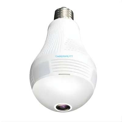 Cybernautt V3B 3MP Bulb WiFi Camera – 1080P E27 Hidden Security Camera, Dual-Light Night Vision, 2.4GHz Remote Access