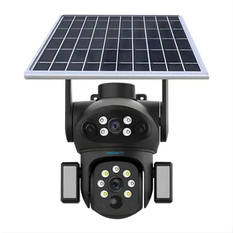 Cybernautt X8A 4G LTE Solar Security Camera, No WiFi Needed, Dual Lens 8MP Outdoor Wireless, AI Humanoid Detection, Full Color Night Vision, Two-Way Talk, 8000mAh Battery, 8W Solar, TF 128GB