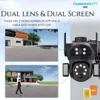Cybernautt X8A 4G LTE Solar Security Camera, No WiFi Needed, Dual Lens 8MP Outdoor Wireless, AI Humanoid Detection, Full Color Night Vision, Two-Way Talk, 8000mAh Battery, 8W Solar, TF 128GB