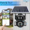 Cybernautt X8A 4G LTE Solar Security Camera, No WiFi Needed, Dual Lens 8MP Outdoor Wireless, AI Humanoid Detection, Full Color Night Vision, Two-Way Talk, 8000mAh Battery, 8W Solar, TF 128GB