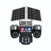 Cybernautt X18T 4G Solar Security Camera Outdoor, 18MP Triple Lens Pan-Tilt 4G LTE Cellular Camera with 12000mAh Battery, 355° PTZ,  Two-Way Audio, Storage Cloud/SD Card , All lens Mobile controlled