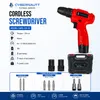 Cybernautt Flymax Series Cordless Screwdriver CNFX-CD-12 | 12V Electric Screw Drivers | 25Nm Torque | 2 Speed (0-760/0-1660 RPM) | 10mm Chuck | Rechargeable Drill with 2 Batteries, 7 Bits & Carry Case for Home & Professional Use