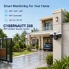 Cybernautt Z6B Triple Lens 12MP Smart WiFi Security Camera, 355° Pan & 90° Tilt, Dual-Light Full Color Night Vision, IP66 Weatherproof, 2-Way Audio, AP Hotspot, Outdoor/Indoor Pan-Tilt Camera with 4MP+4MP+4MP