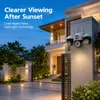 Cybernautt Z6B Triple Lens 12MP Smart WiFi Security Camera, 355° Pan & 90° Tilt, Dual-Light Full Color Night Vision, IP66 Weatherproof, 2-Way Audio, AP Hotspot, Outdoor/Indoor Pan-Tilt Camera with 4MP+4MP+4MP