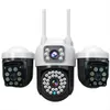 Cybernautt K6B Triple Lens 12MP 4g Sim Security Camera, 355° Pan & 90° Tilt, Dual-Light Full Color Night Vision, IP66 Weatherproof, 2-Way Audio, Outdoor/Indoor Pan-Tilt Camera with 4MP+4MP+4MP
