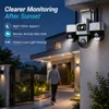 Cybernautt Z18K WiFi Security Camera, 6MP+6MP+6MP Triple Lens 18MP Total, H.265 AVI, Pan 355° Tilt 90°, Human Motion Tracking & Face Detection, Night Vision, 128GB TF Card, Built-in Speaker & Mic