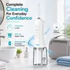 Xuga Aqura L6W Handheld Water Flosser – 300ml Tank, 3 Pressure Levels, 1500mAh Battery, IPX65 Waterproof, Type-C Charging – Portable Dental Irrigator for Home & Travel