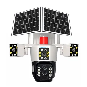 Cybernautt X10V 18MP Triple Lens 4G Solar Camera – 10000mAh Battery, Pan-Tilt, H.265+, Cloud/SD Storage