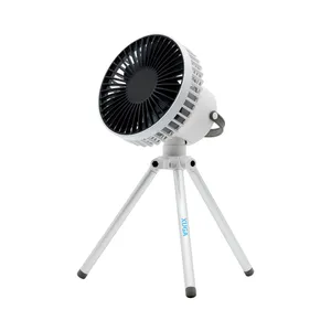 Xuga Zuvo F21 Air Cooling Fan – 6-Blade Portable Fan with LED Light, 3 Speed Levels, 2000mAh Battery, Type-C Charging – Ideal for Hotel, Outdoor & Household Use